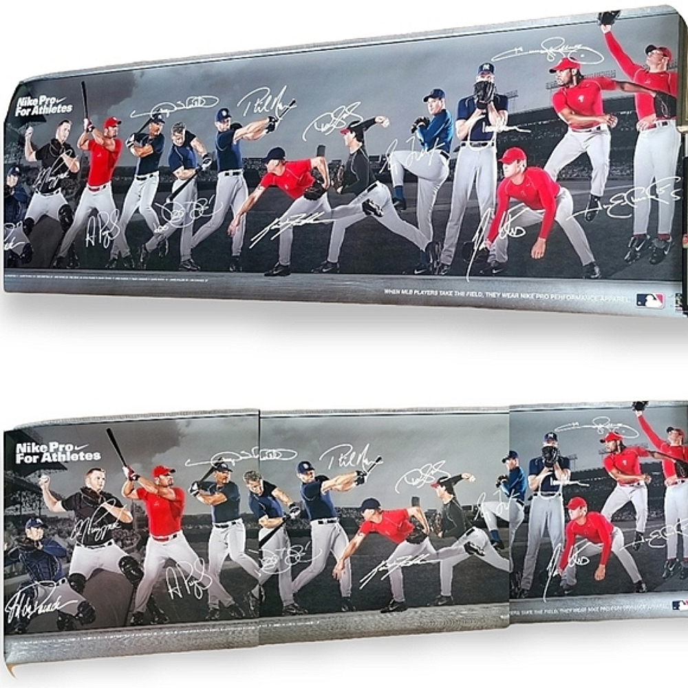 Rare Nike Pro MLB All-Stars 68" x 22" Panoramic Poster - Picture 5 of 16